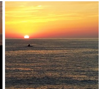 越前海岸の夕景
